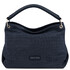 TL Bag Cocoon Suede leather shoulder bag with croc print Dark Blue