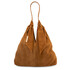 Ventura Suede leather shopping bag Cognac