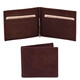 Portcard din piele naturala maro inchis Tuscany Leather