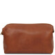 Smarty Leather toiletry bag - Large size Natural
