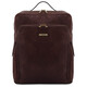 Bangkok Leather laptop backpack - Large size Dark Brown