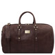 Francoforte Exclusive Leather Weekender Travel Bag Dark Brown