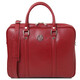 Prato Exclusive Saffiano leather laptop case Red