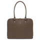 Magnolia Leather business bag for women Dark Taupe