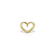 Pandantiv inimă din argint placat cu aur Vermeil