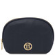 Vera Soft leather toiletry case Dark Blue