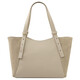 Libra Leather shoulder bag Beige