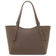 Libra Leather shoulder bag Dark Taupe
