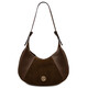 Goccia Leather hobo bag Coffee