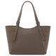 Libra Leather shoulder bag Dark Taupe