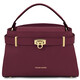 Maisy Leather tote Bordeaux