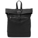 London Soft leather backpack Black