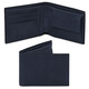 Exclusive 2 fold leather wallet for men with coin pocket Dark Blue