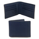 Exclusive 2 fold leather wallet for men Dark Blue
