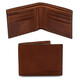 Exclusive 2 fold leather wallet for men Brown