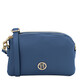 Lily Soft leather shoulder bag Denim