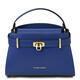 Maisy Leather tote Blue