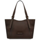 Libra Leather shoulder bag Dark Brown