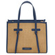 Frame Straw effect shoulder bag Blue