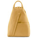 Shanghai Soft leather backpack Pastel yellow