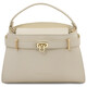 Maisy Leather tote Beige