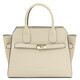 Origami Leather tote Beige