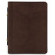 Costantino Leather document case with handle Dark Brown