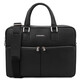 Treviso Leather laptop briefcase Black