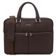Treviso Leather laptop briefcase Dark Brown