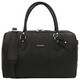 Lisbona Travel leather duffle bag - Small size Black