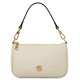 Parfait Leather clutch Beige