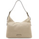 Plenia Leather shopping bag Beige