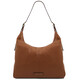 Plenia Leather shopping bag Cognac