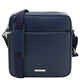 Luke Saffiano leather crossbody bag for men Dark Blue