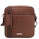 Luke Saffiano leather crossbody bag for men Coffee