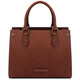 Dama Leather handbag Brown