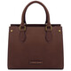 Dama Leather handbag Dark Brown