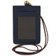 Leather badge holder Dark Blue