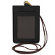 Leather badge holder Black
