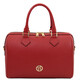 Barrique Leather duffle bag Lipstick Red