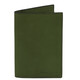 Leather passport cover Green