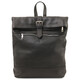 London Soft leather backpack Black