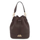 TL Bag Leather bucket bag Chocolate
