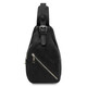 Kevin Leather crossover bag Black