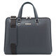 Verona Saffiano Leather Business Bag Grey
