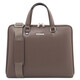 Verona Saffiano Leather Business Bag Dark Taupe
