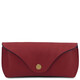 Leather glasses case Red
