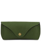 Leather glasses case Green