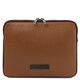 Soft leather tablet case Cognac
