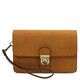 Oliver Leather handy wrist bag Natural